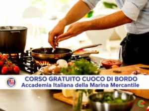 Corso Gratuito Cuoco di Bordo Accademia Italiana della Marina Mercantile 2023 - 15 posti