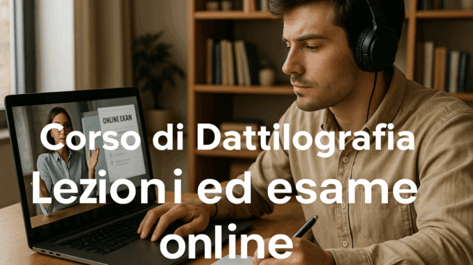 Corso di Dattilografia – Lezioni ed esame online