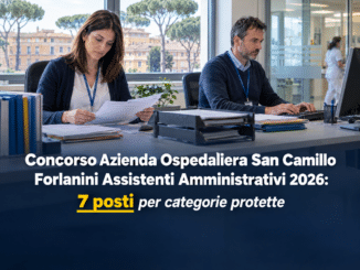 Concorso Azienda Ospedaliera San Camillo Forlanini Assistenti Amministrativi