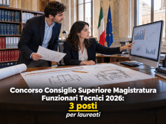 Concorso Consiglio Superiore Magistratura Funzionari Tecnici 2026: 3 posti per laureati