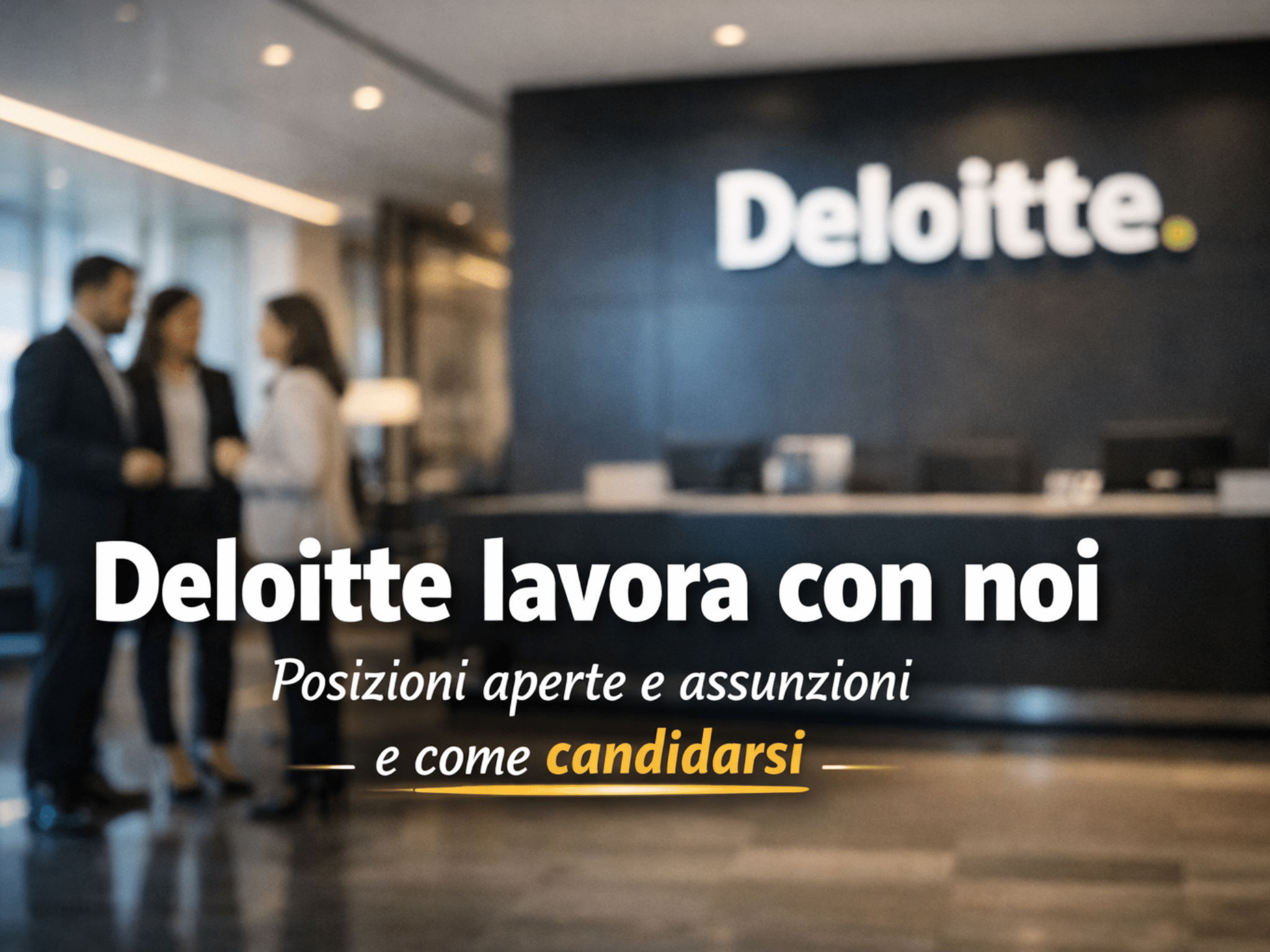Deloitte lavora con noi - Posizioni aperte e assunzioni