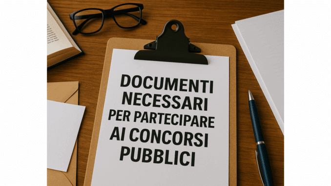 Documenti Necessari per Partecipare ai Concorsi Pubblici