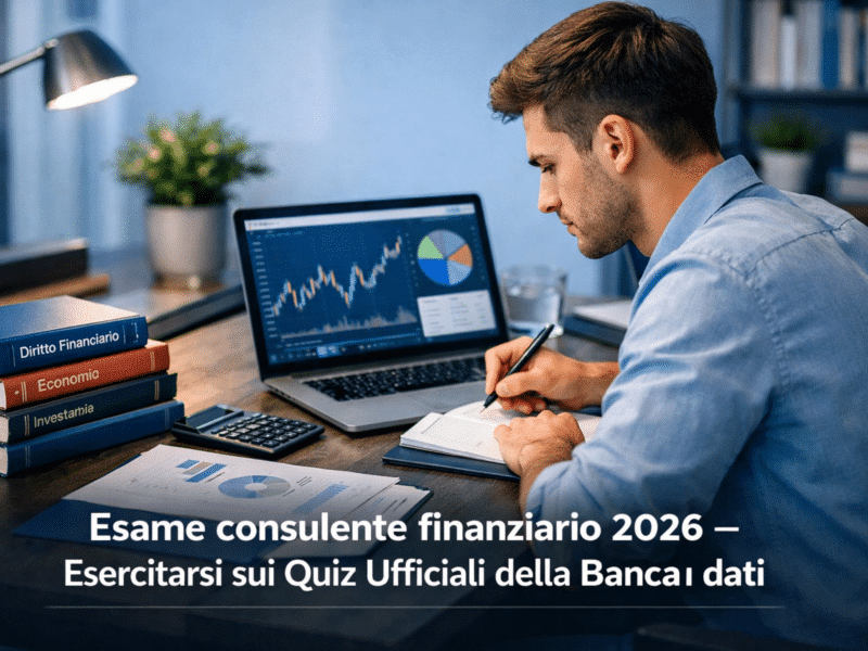 Esame consulente finanziario 2026 – Esercitarsi sui Quiz