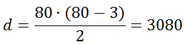 Esempio di calcolo del numero delle diagonali