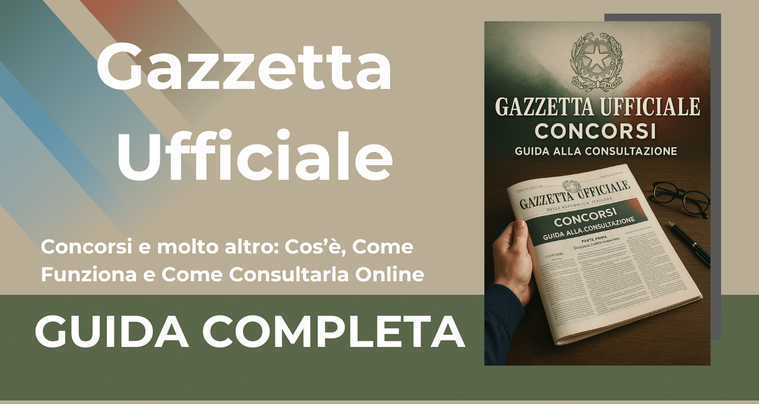 concorsi ed esami gazzetta ufficiale