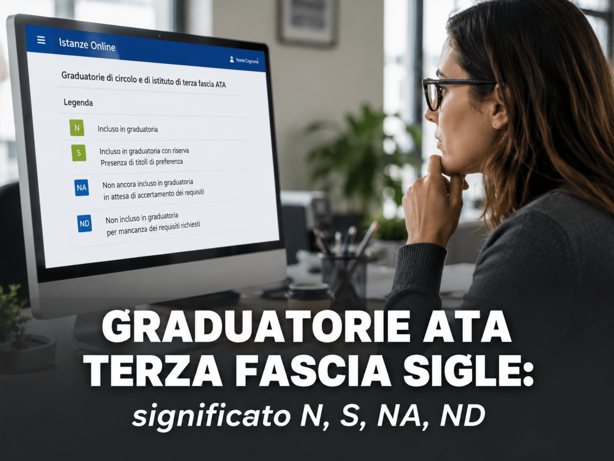 Graduatorie ATA Terza Fascia Sigle - Significato N, S, NA, ND