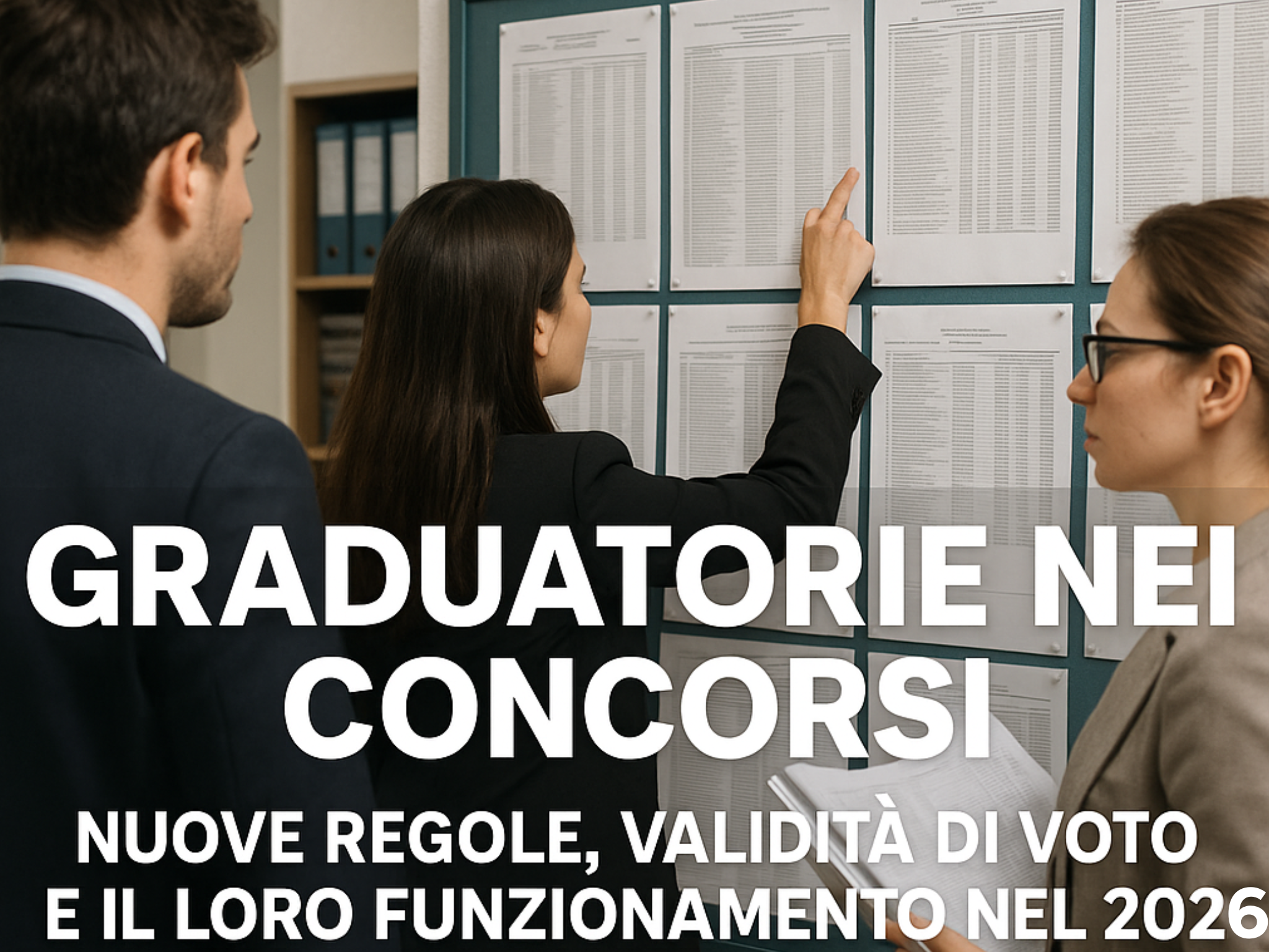 Graduatorie nei Concorsi Pubblici: nuove regole, validità e funzionamento nel 2026