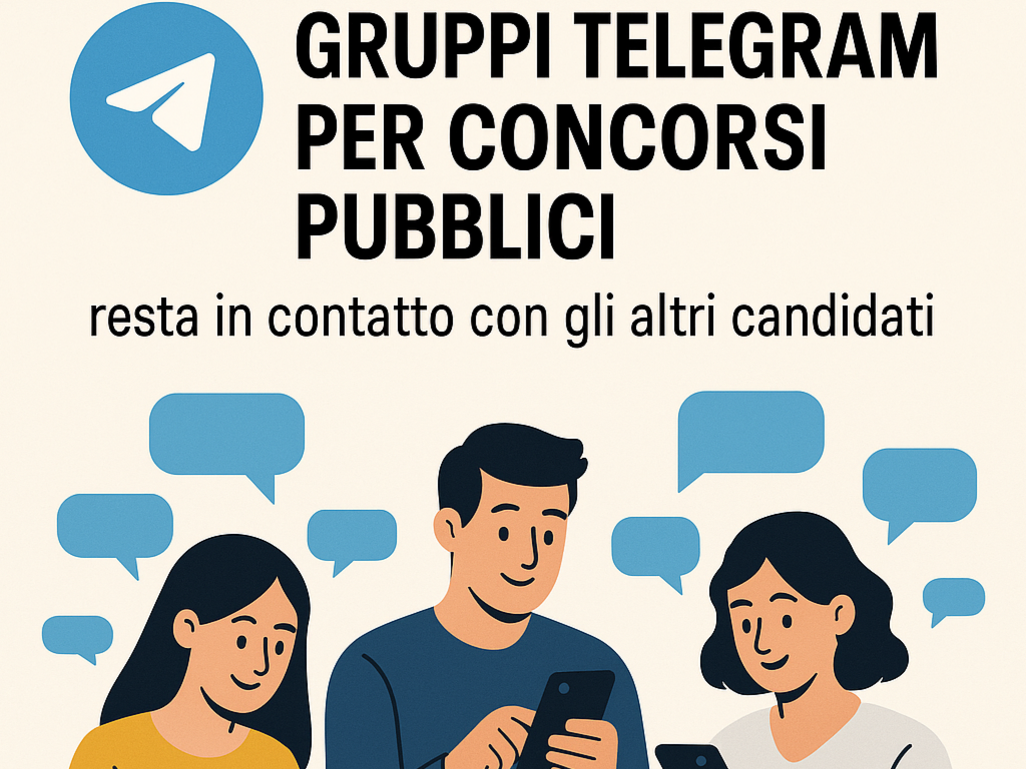 Gruppi Telegram per Concorsi Pubblici resta in contatto