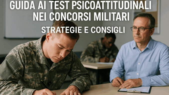 Test Psicoattitudinali nei Concorsi Militari - Strategie e Consigli