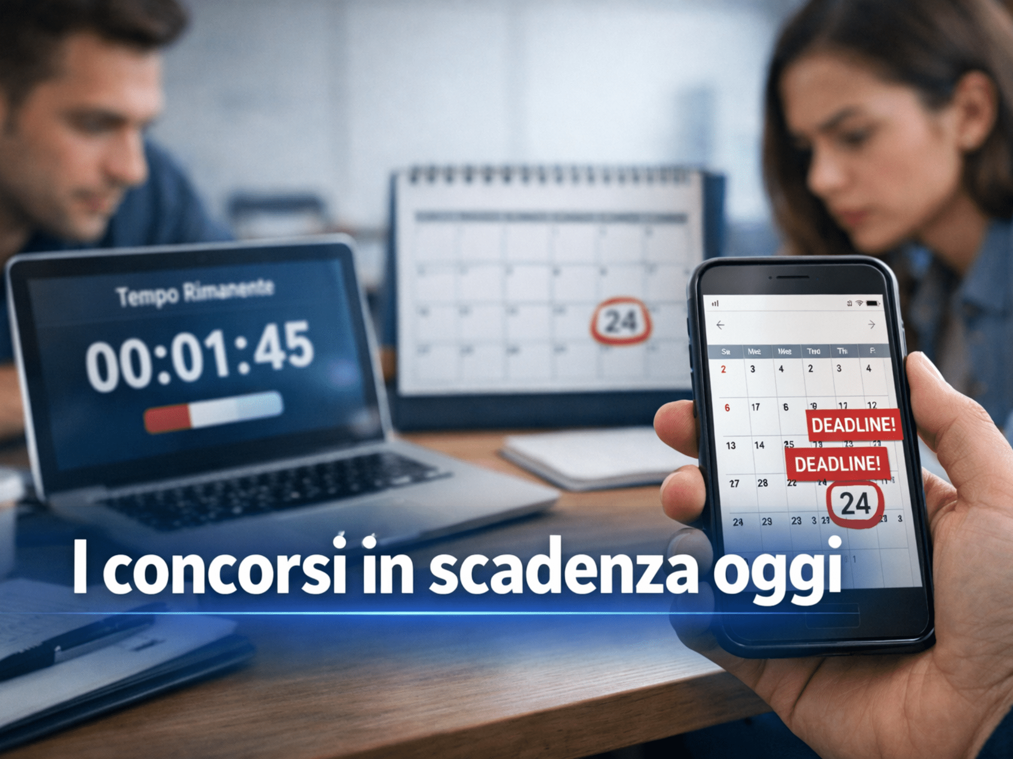 Concorsi pubblici in scadenza oggi - Ultime 24 ore per candidarsi