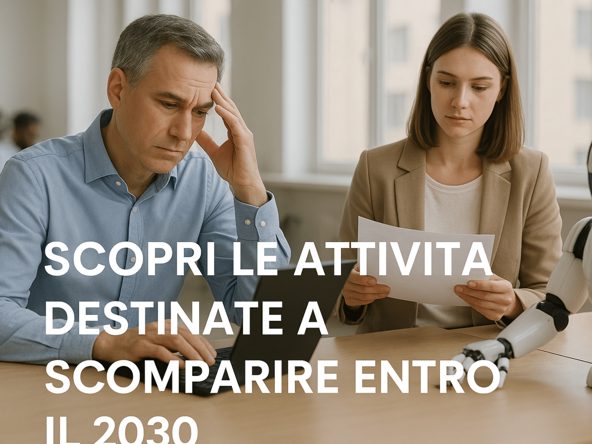 I lavori che scompariranno entro il 2030 - automazione e intelligenza artificiale