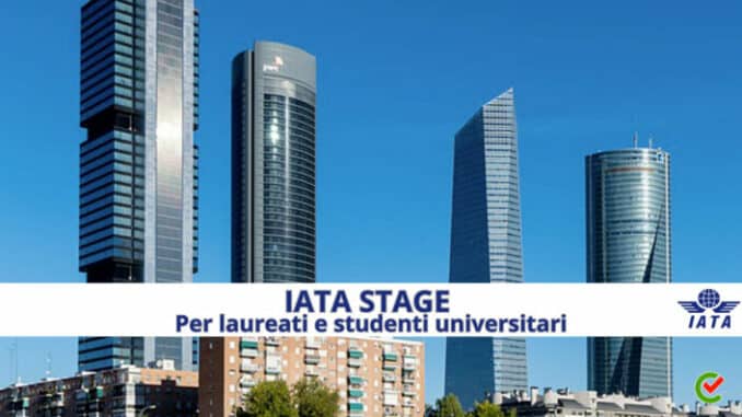 IATA Stage 2023 - Per laureati e studenti universitari