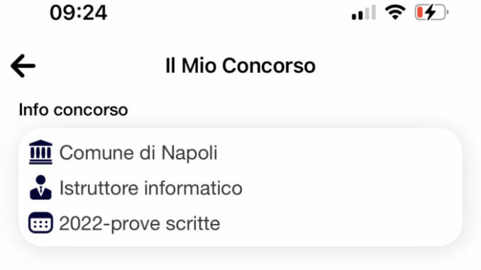 Banca dati prova scritta profilo Istruttore Informatico Comune di Napoli 2022