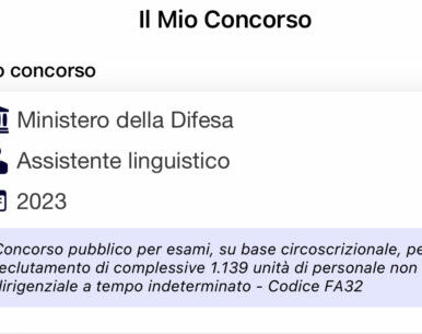 Banca dati (NON UFFICIALE) Concorso Ministero della Difesa 2023 - Assistente linguistico