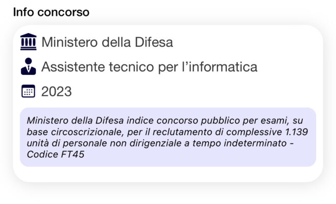 Banca dati (NON UFFICIALE) Concorso Ministero della Difesa 2023 - assistenti tecnici per l’informatica