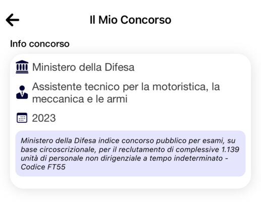 Banca dati (NON UFFICIALE) Concorso Ministero della Difesa 2023 - Assistenti tecnici per la motoristica, la meccanica e le armi.