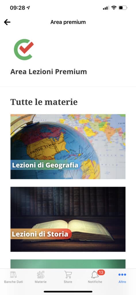 Video Lezioni Area Premium