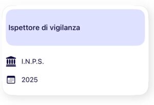 ispettori di Vigilanza 2025