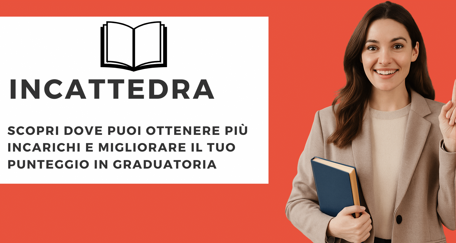 InCattedra – Scopri dove puoi ottenere più incarichi e migliorare il tuo punteggio in graduatoria