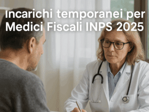 Incarichi temporanei per Medici Fiscali INPS 2025: 105 posti