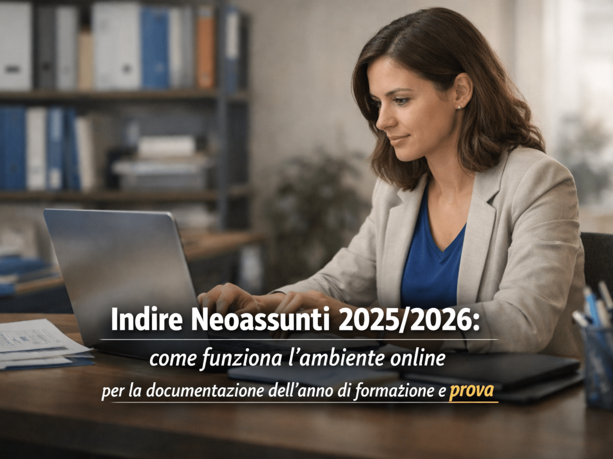 Indire Neoassunti 2025/2026 - Come funziona l'ambiente online per la documentazione dell'anno di formazione e prova