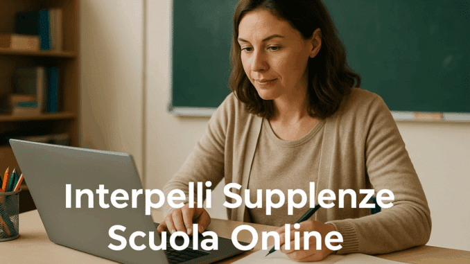 Interpelli Supplenze Scuola Online