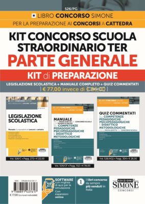 KIT Concorso Scuola Straordinario TER – Parte Generale e Legislazione scolastica