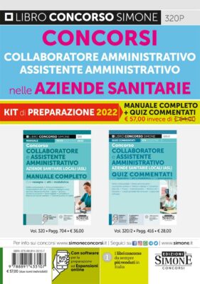 KIT di preparazione Concorsi Collaboratore Amministrativo – Assistente Amministrativo nelle Aziende Sanitarie