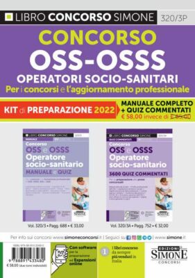 Manuali Concorsi OSS e OSSS Operatori Socio-Sanitari – Per i concorsi e l’aggiornamento professionale – KIT di preparazione
