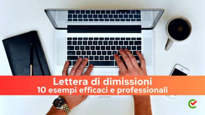 Lettera di dimissioni