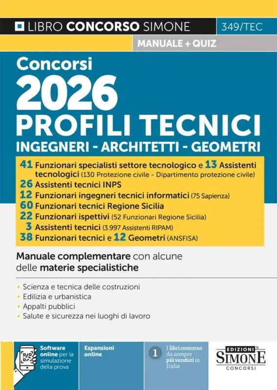 Manuale Concorso INPS Assistenti Tecnici 2026