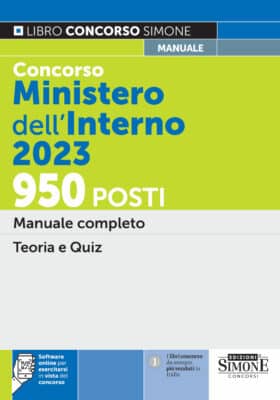 Manuale Concorso Ministero dell’Interno 2023 – Per la preparazione