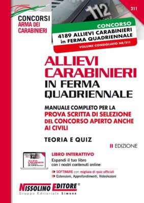 Manuale Concorso Allievi Carabinieri 2022 – Per la preparazione della prova scritta