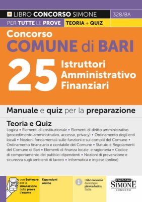 Manuale Concorso Comune Bari Istruttori Amministrativi – Per la preparazione