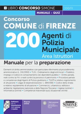 Manuale Concorso Comune di Firenze Agenti Polizia Municipale – Per la preparazione