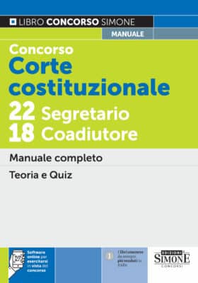 Manuale Concorso Corte Costituzionale 2023 – Per la preparazione