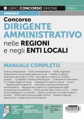 Manuale Concorso Dirigente nelle amministrazioni regionali e locali – AREA AMMINISTRATIVA