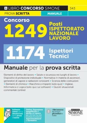 Manuale Concorso Ispettorato Nazionale del Lavoro 2022 – 1174 Ispettori Tecnici – per la prova scritta