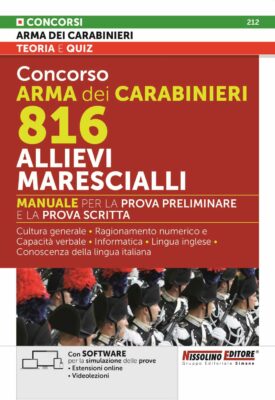Manuale Concorso Marescialli Carabinieri 2023 – Prova preliminare e prova scritta