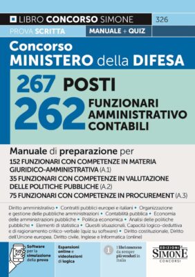 Manuale Concorso Ministero della Difesa Funzionari – Per la prova scritta