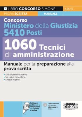 Manuale Concorso Ministero della Giustizia PNRR 2022 – Profili tecnici di amministrazione – per la prova scritta