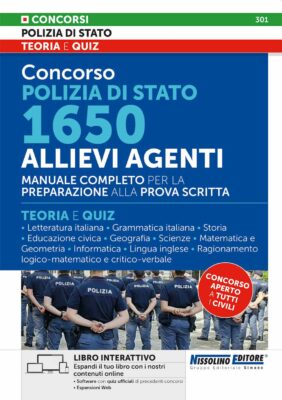 Manuale Concorso Polizia di Stato 1650 Allievi Agenti – Per la prova scritta