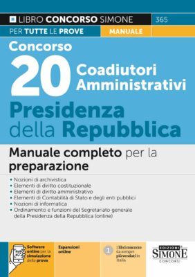 Manuale Concorso Presidenza della Repubblica 2022 – Per tutte le prove