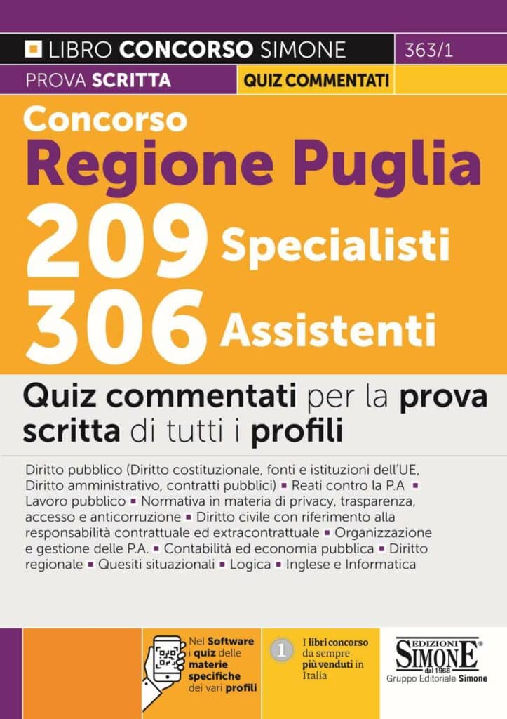 Manuale Concorso Regione Puglia 2022 per la prova scritta