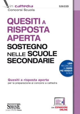 Manuale – Quesiti a risposta aperta Sostegno nelle scuole secondarie