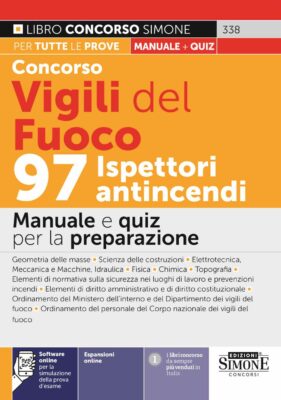 Manuale Concorso Ispettori Antincendio Vigili del Fuoco – Per tutte le prove