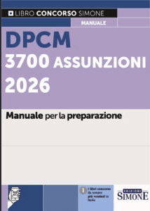 Copertina del Manuale per la preparazione dei Concorsi previsti dal DPCM di Luglio 2026 – Edizioni Simone