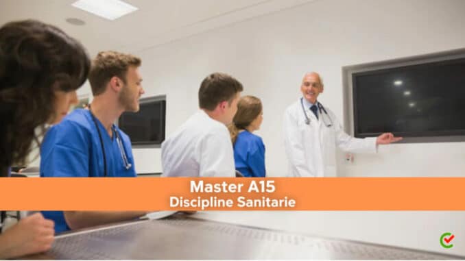 Master A15 – Insegnamento delle Discipline Sanitarie negli Istituti Secondari di Secondo Grado – Lezioni online
