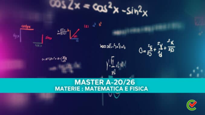 Master A2026 – Matematica e Fisica – Lezioni online