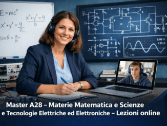 Master A28 – Materie Matematica e Scienze e Tecnologie Elettriche ed Elettroniche